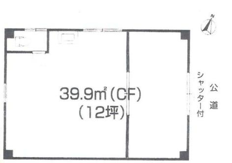 【間取り】 | 六甲町1階店舗