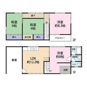 松ケ丘東町戸建ての間取り