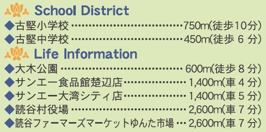 読谷村大木　第4（全3棟）の周辺|※周辺♪