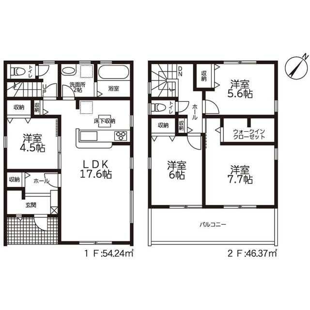 仲介手数料無料）一宮市丹陽町九日市場第５の間取り