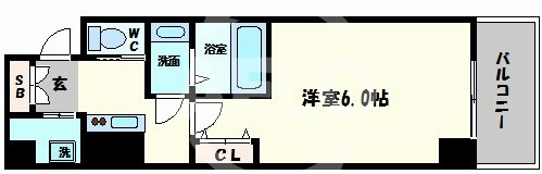 グランパシフィック難波元町の間取り|グランパシフィック難波元町　間取り