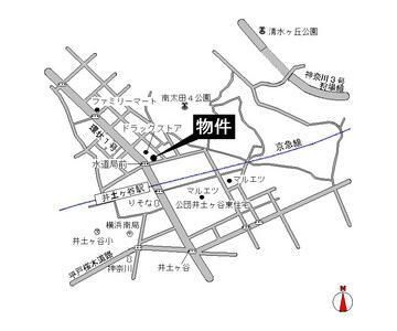ツインヒルズの地図