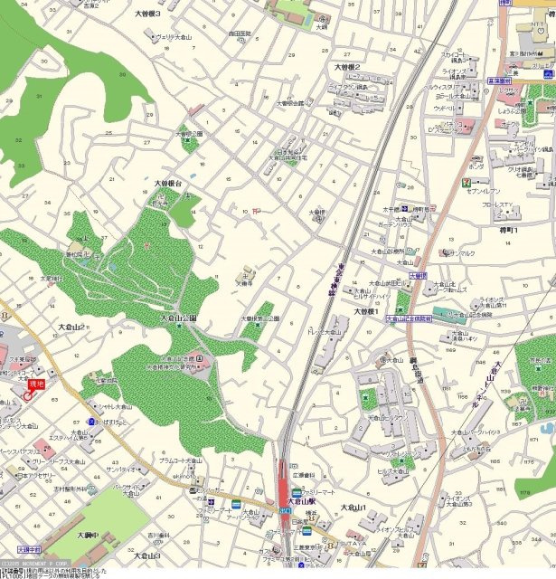 ダイアパレスグランデージ大倉山弐番館の地図