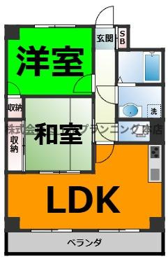 仲介手数料0円！！ファミール八代の間取り