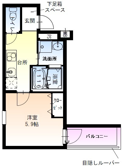 フジパレス杉本町駅北の間取り
