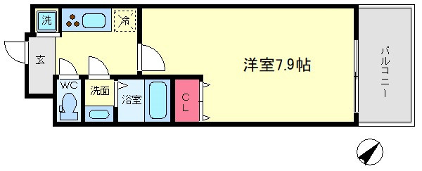 シャルマンフジ阿波座イーストの間取り|シャルマンフジ阿波座イースト　間取り