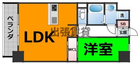 ！！仲介手数料０円！！S-RESIDENCE桜本町awesomeの間取り
