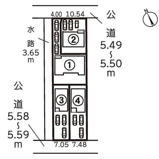 仲介手数料無料）一宮市奥町公園西の区画図