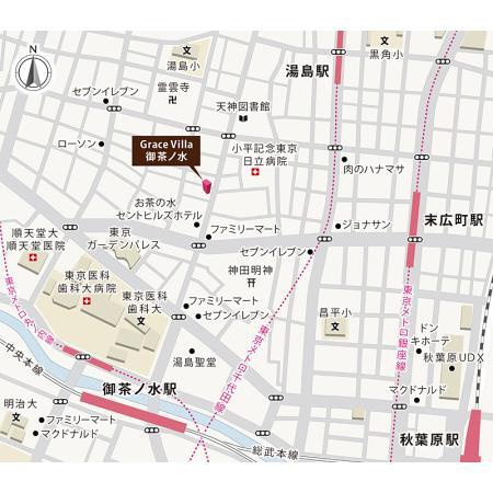 Grace Villa 御茶ノ水のその他|地図