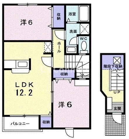 【間取り】 | ＶＩＶＡＣＥ雷神Ｄ棟