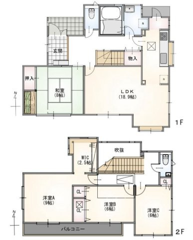 【間取り】 | 4LDKはリビングダイニングキッチンと4つの居室がある間取りで、大家族や二世帯住宅に最適。広々としたリビングで家族団らんを楽しみ、個室でプライベートな時間も確保でき、快適な生活を送ることができますよ。