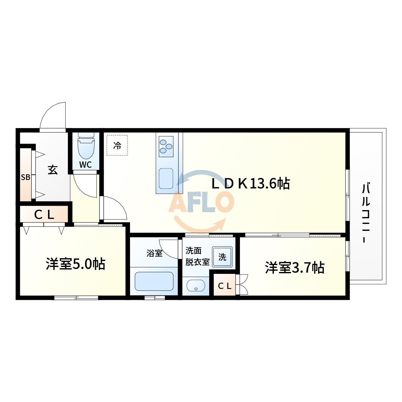 オーベル今里northの間取り|オーベル今里north　間取り