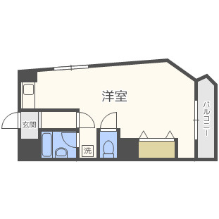 難波リーガルハウスの間取り|難波リーガルハウス　間取り