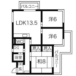 【間取り】 | フローラ八幡山