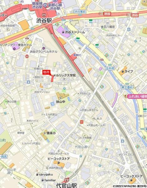 ピアース渋谷の地図