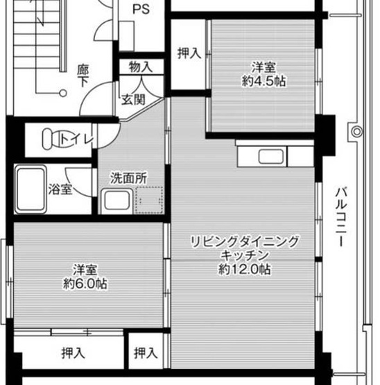 【間取り】 | ビレッジハウス三橋2号棟