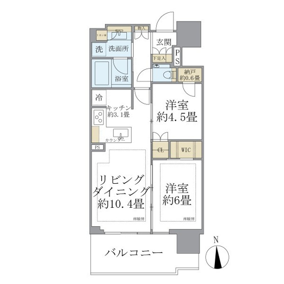 【間取り】 | グランドシティタワー月島