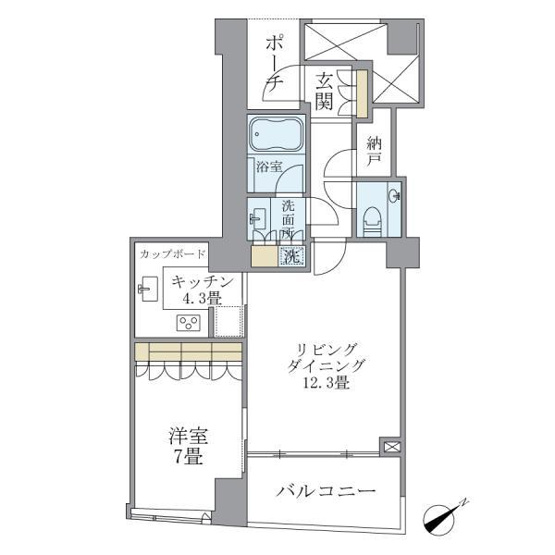 【間取り】 | 品川Ｖタワー　タワー棟