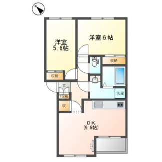 【間取り】 | クレールスクエアＡ