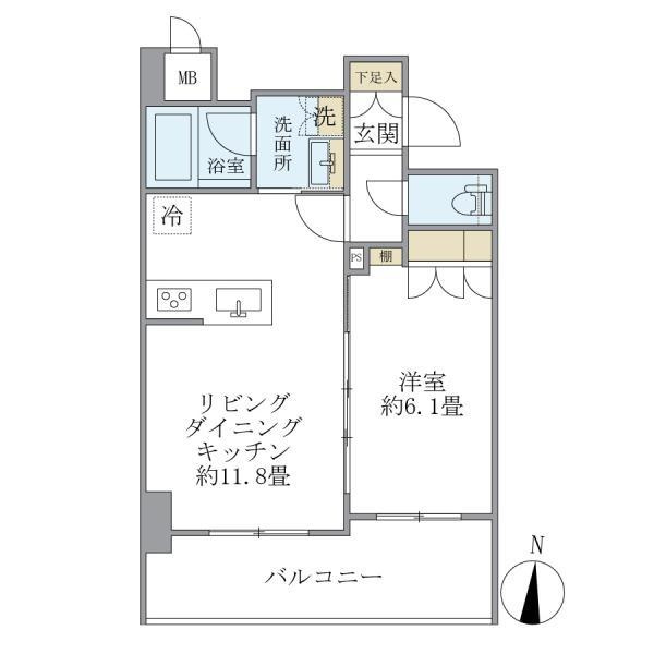 レクシード両国駅前の間取り
