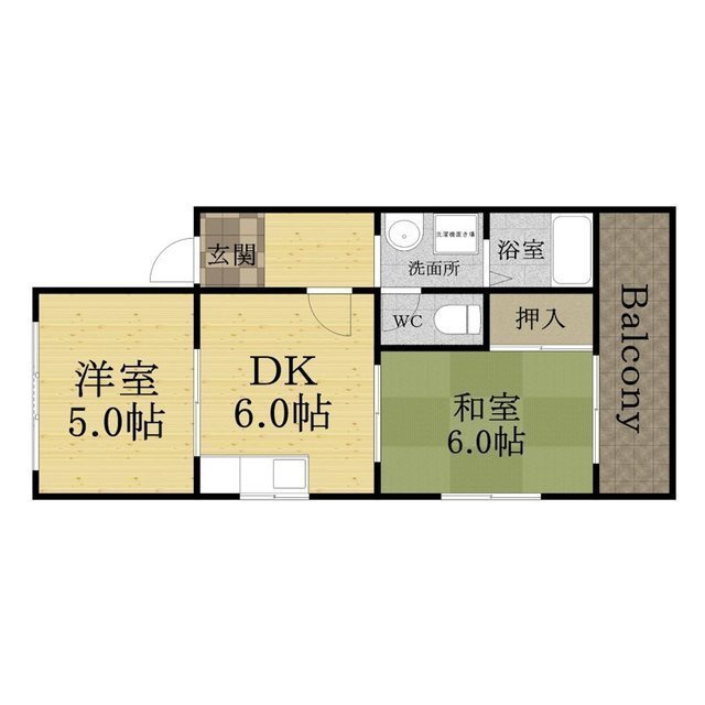 リブ南塚口の間取り