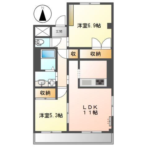 グランセルの間取り