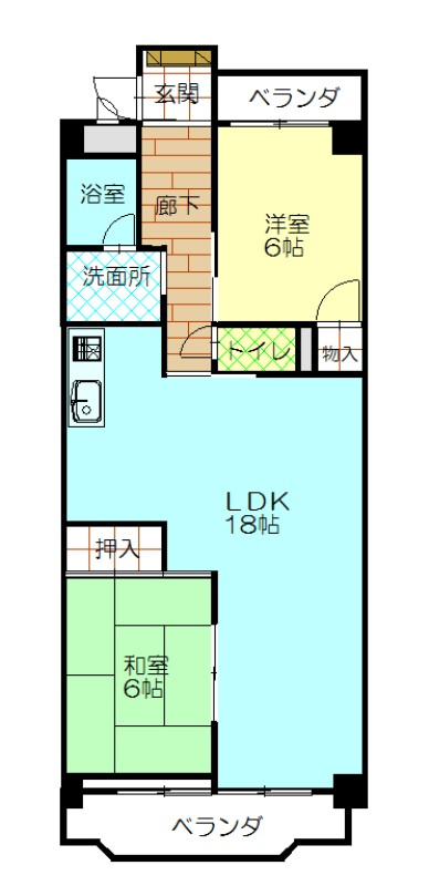 赤坪第２小菅ビルの間取り
