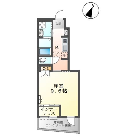 ミレイ　ウエスト（Miray　West）の間取り