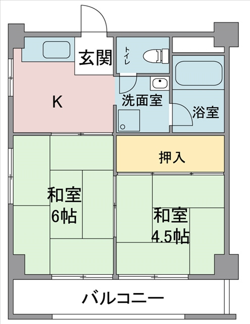 小野マンションの間取り