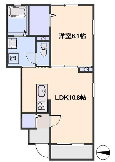 ボヌール　ハスヌマの間取り