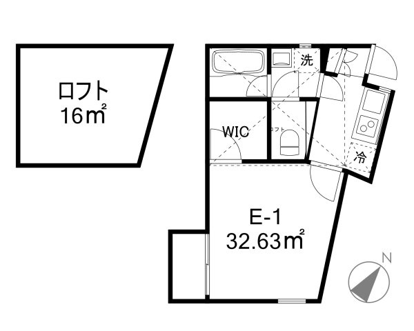 M-unitの間取り