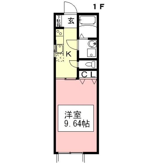 岐阜市久保見町のアパートの間取り