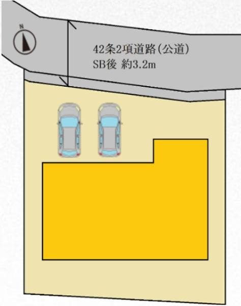 横浜市戸塚区下倉田町の新築一戸建の区画図|限定1区画の販売です！
お気軽にお問合せ下さい！