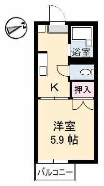 【間取り】 | スィングル城北
