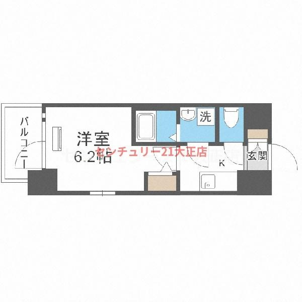 エスリード弁天町クレールの間取り
