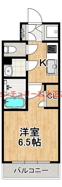 エスリード弁天町ルシェンテの間取り