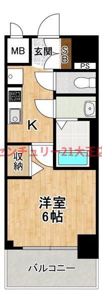 アドバンス大阪フェリーチェの間取り