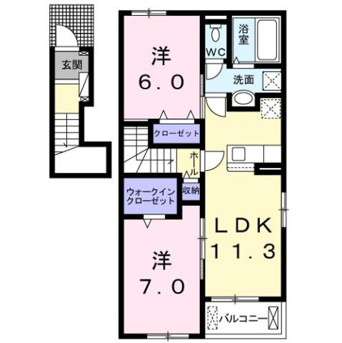 【間取り】 | グリーンズいの　Ⅱ