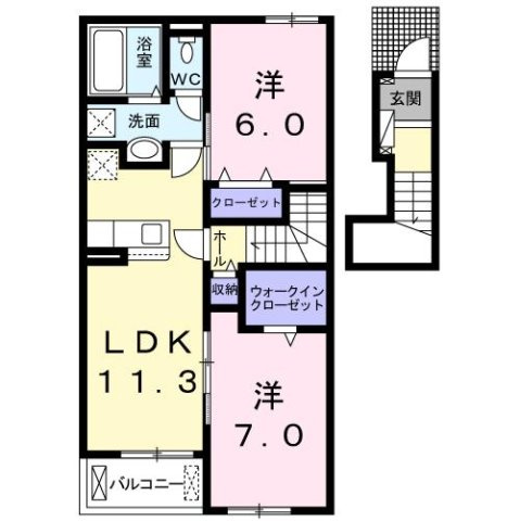 【間取り】 | グリーンズいの　Ⅱ