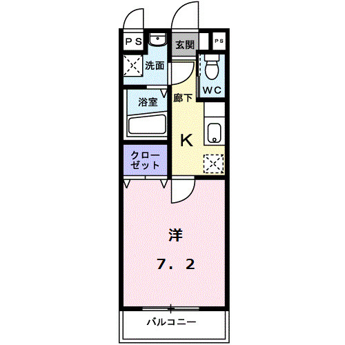 カルフールＢ．Ｃ白山の間取り