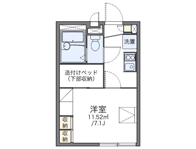 レオパレスルーナ　スペランツァの間取り
