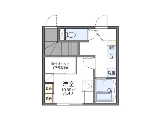 レオパレスプラド岩塚の間取り