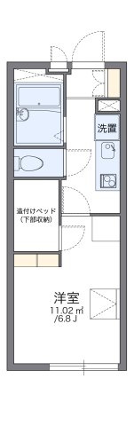 レオパレスシャルムⅡの間取り
