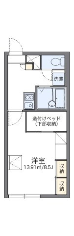 レオパレスブラン平岡公園の間取り