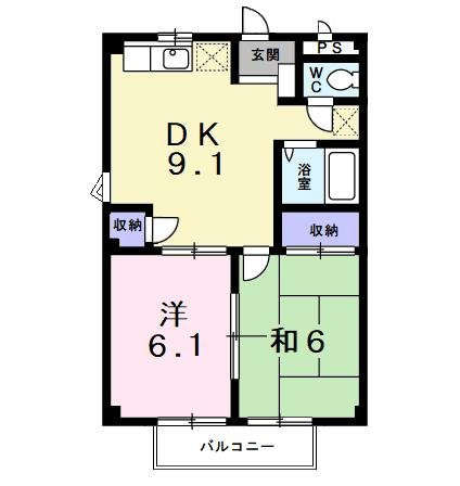 シティハイツ土橋Ⅱの間取り