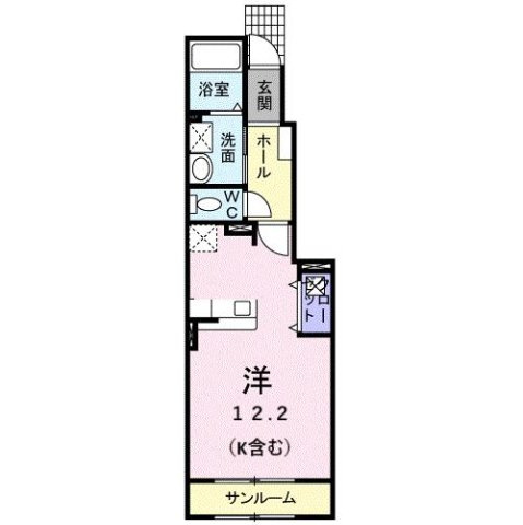 メゾン北冠の間取り