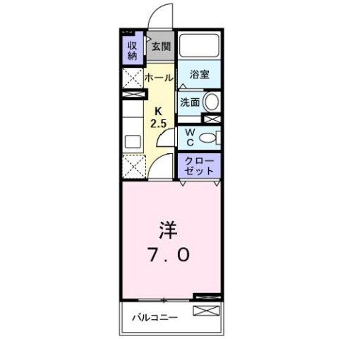 セカンド　フルールの間取り