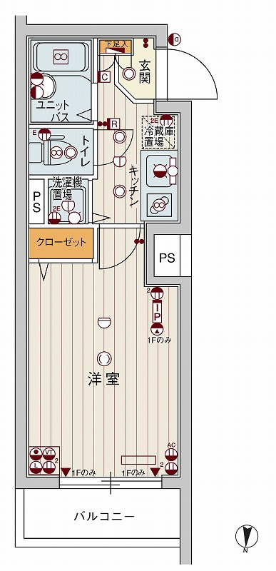 ＧＥＮＯＶＩＡ中野・都立家政の間取り