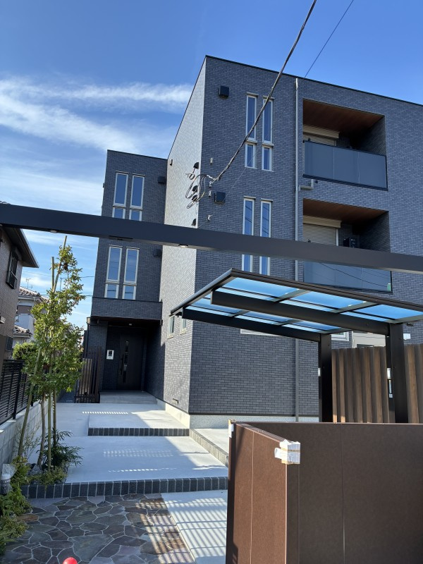 芝弥生レジデンスの外観|おしゃれな外観です