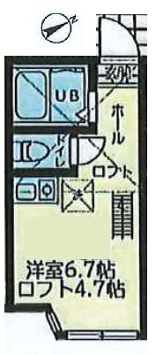 ユナイト新町レモンドの間取り